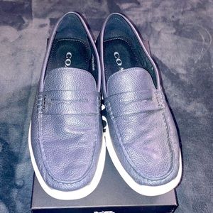 Pre owned Coach slip on navy blue